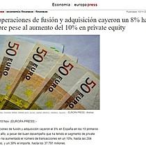 Las operaciones de fusin y adquisicin cayeron un 8% hasta octubre pese al aumento del 10% en private equity